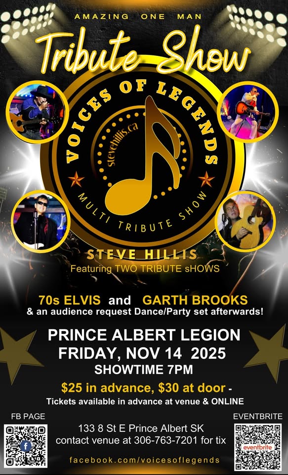 Voices of Legends Featuring Steve Hillis 7pm